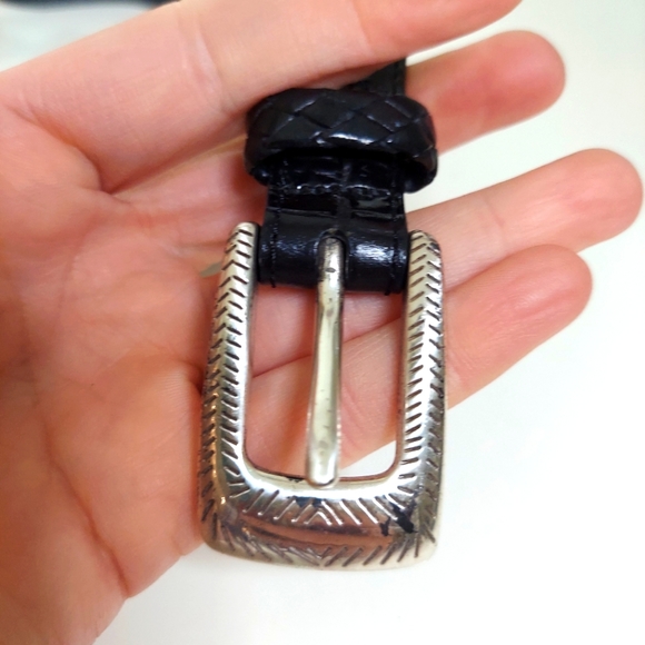 Brighton Black Leather W/ Various Animal Patterned Metal Embellished Belt - Picture 11 of 16